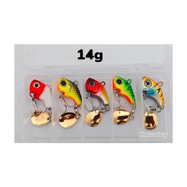 Spintail Leurre a palette 5pcs 14g avec boite