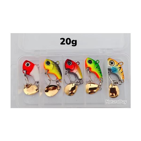 Spintail Leurre a palette 5pcs 20g avec boite