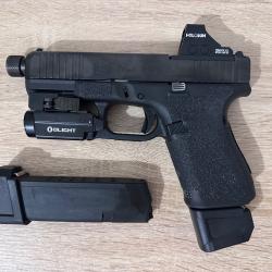 Glock 19 gen 5 FS MOS Filet&eacute; - full &eacute;quip&eacute;