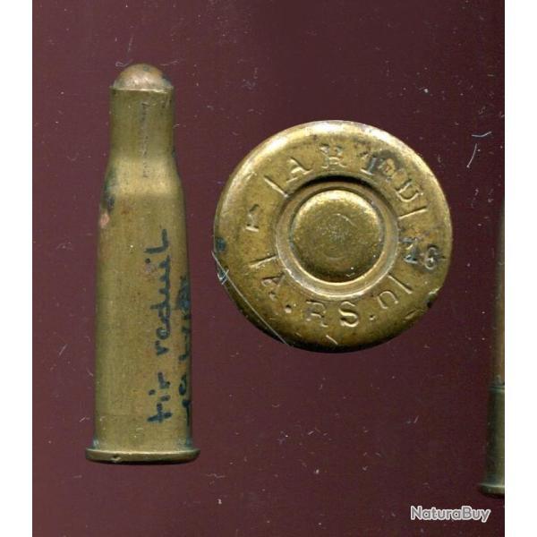 8 mm Lebel Tir r�duit Mle 1895 1er type balle cuivre sph�rique - marquage : ART/1/16/A.RS.D/