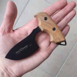 Push dagger fox knives manche bois d'olivier