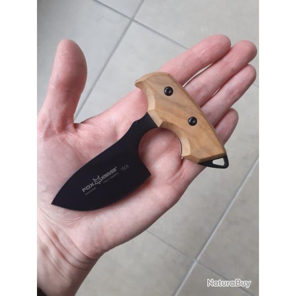 Push dagger fox knives manche bois d'olivier