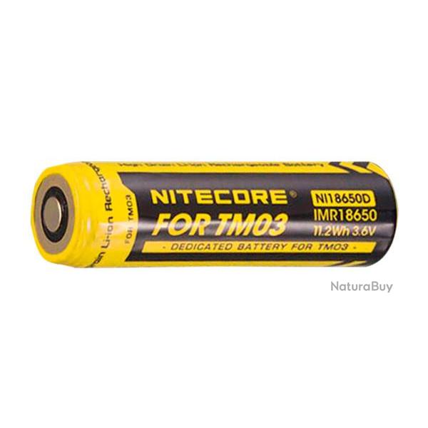 Accus Li-ion 18650 pour TM03 Nitecore