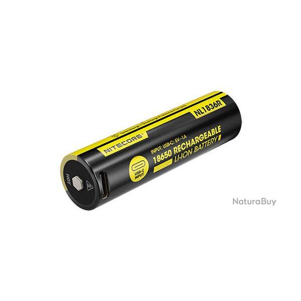 Accus Li-ion 18650 - 3600mAh Nitecore