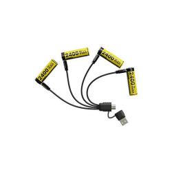 Pack 4x Batteries (AA) NH2400 Nitecore