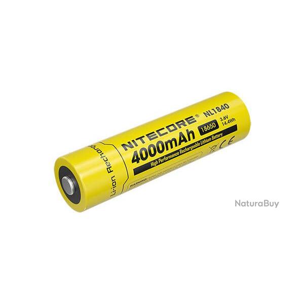 Accu Li-ion 18650 - Capacit� 4000mAh Nitecore
