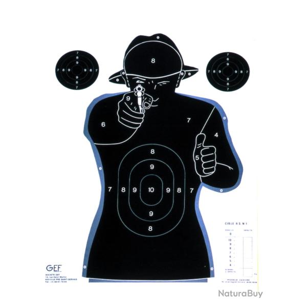 CIBLE HUMAINE EN PAPIER