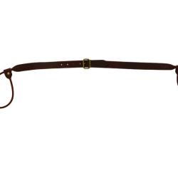 BRETELLE LASSO CUIR FLEUR VACHETTE REGLABLE