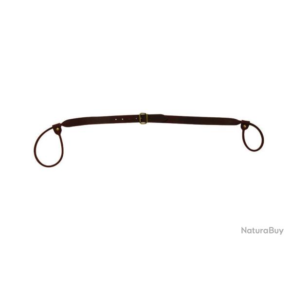 BRETELLE LASSO CUIR FLEUR VACHETTE REGLABLE