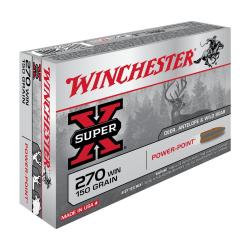 BALLES 270WIN SUPER X POWER POINT 150GR X20