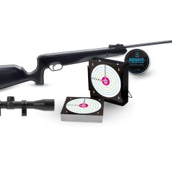 PACK CARABINE SR1000X C4.5 19.9J + 4X32 + PLOMBS + CIBLES + PORTE CIBLE