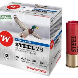 CARTOUCHES 12/70 SUPER ACIER 28G N7 X 25