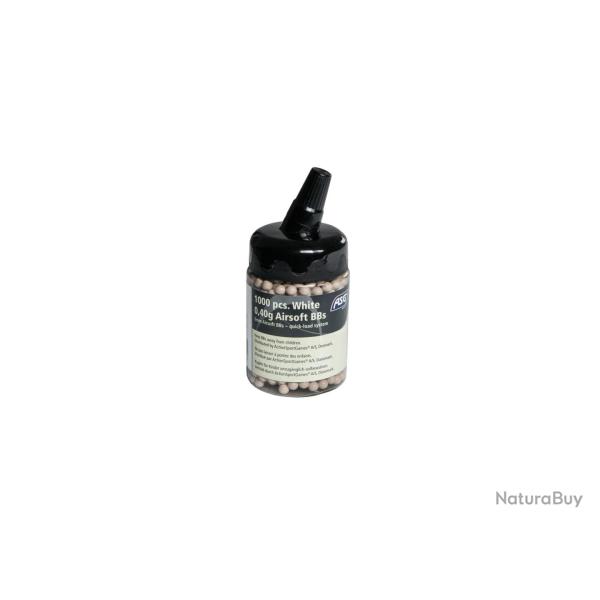 BILLES 0.40G ACCURACY BLANCHES EN POT DE 1000