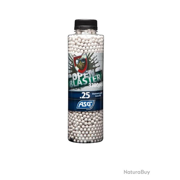 BILLES BIO 0.25G OPEN BLASTER EN BOUTEILLE DE 3300