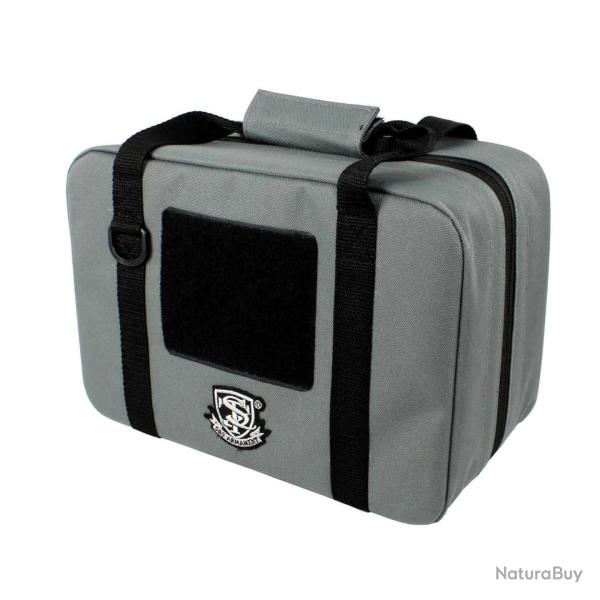 MALLETTE SEMI-RIGIDE DOUBLE PISTOLET GRISE