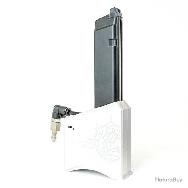 ADAPTATEUR HPA GBB CHARGEUR M4 CHROME