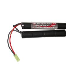 BATTERIE NIMH 9.6V 2200 MAH 2 STICKS