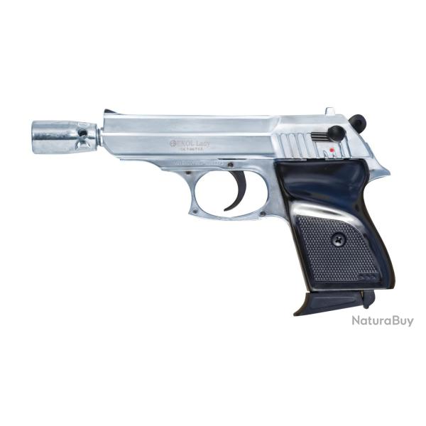 PISTOLET LADY CHROME 9MM PA EKOL