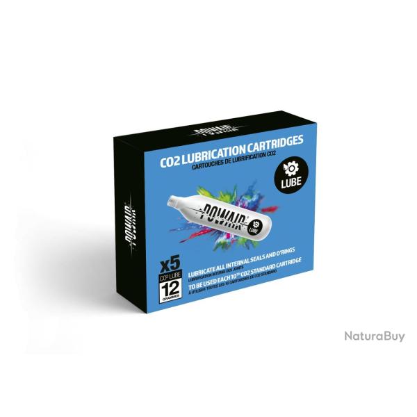 CARTOUCHES D ENTRETIEN CO2 LUBE 12GR X5 POWAIR