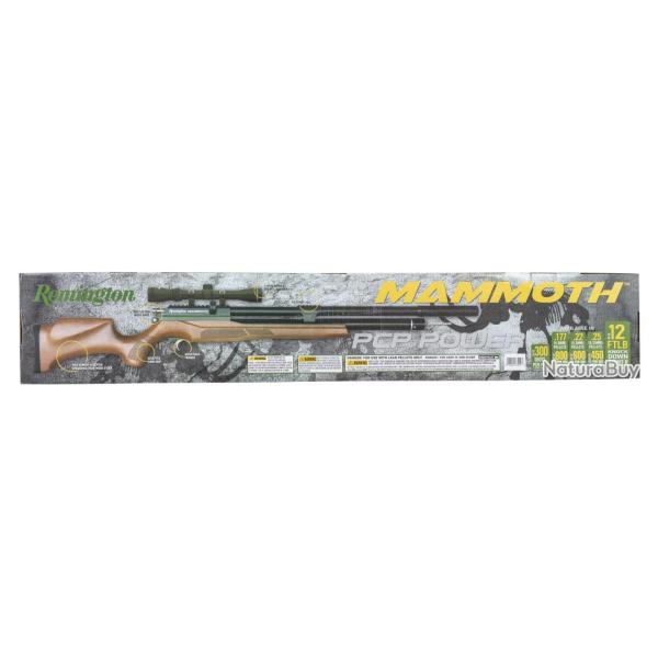 CARABINE MAMMOTH PCP C5 5 19 9J LUNETTE 3-9X40 REMINGTON