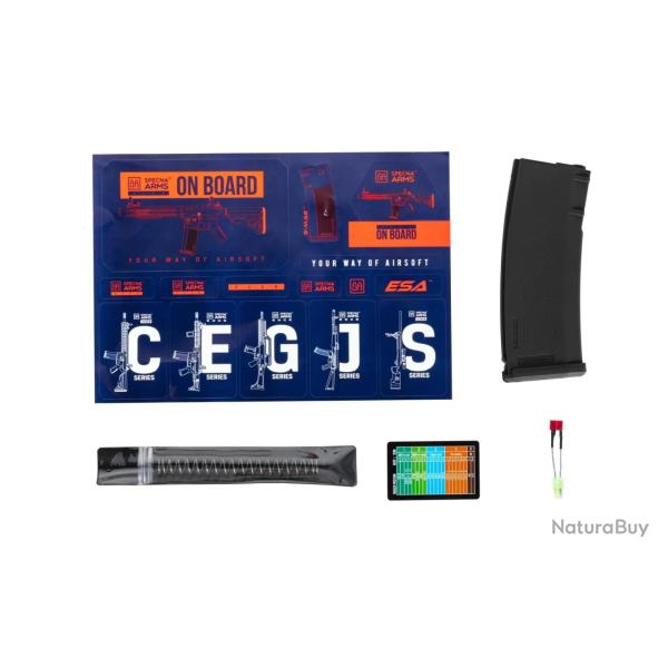 REPLIQUE LONGUE 6MM SA-F08 FLEX HAL G2 NOIRE SPECNA ARMS