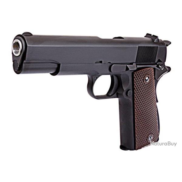 PISTOLET 6MM GAZ 1911A NOIR WE
