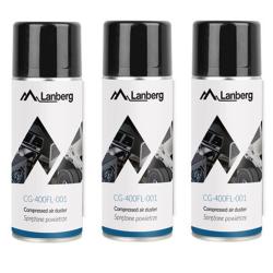 Bombe Air Sec Lanberg Nettoyant Informatique 400 ml par 3