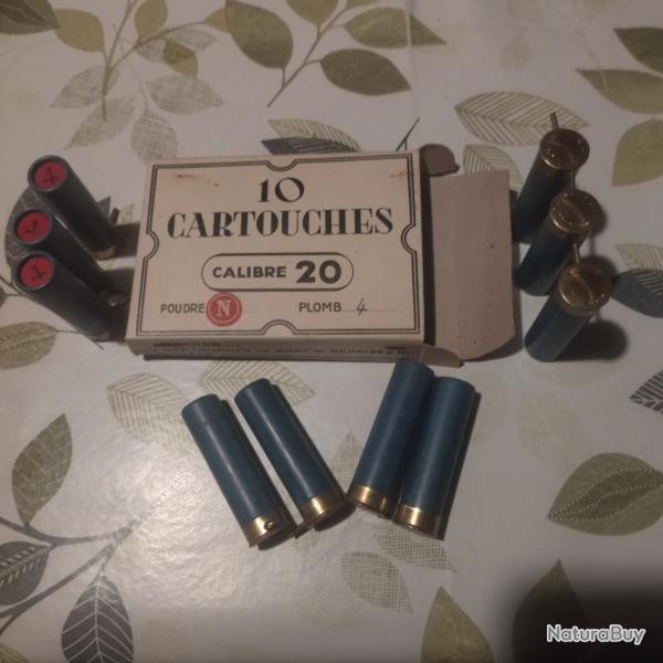 Bo�te de cartouches a broche Cal 20 b