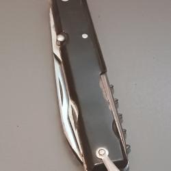 COUTEAU ANCIEN 6 pi&egrave;ces, ARBAL&Egrave;TE, THIERS, XX&egrave;me, manche corne.