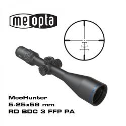 Lunette Meopta - MeoHunter R5 5-25x56 PA FFP - RD BDC 3