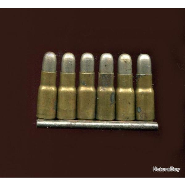 Lame chargeur de 6 cartouches 5 mm pour pistolet Charola & Anitua - RARE