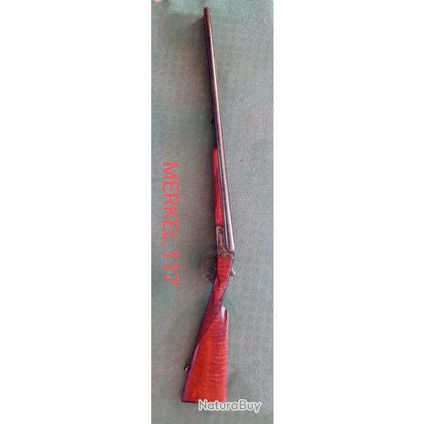 FUSIL JUXTAPOS� CHASSE MERKEL 117 ETAT PARFAIT Calibre 12  70