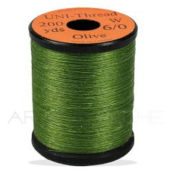 Fils de montage Uni-thread 6/0 olive