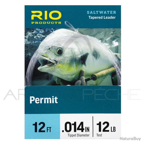 Bas de ligne RIO Permit 12' (3,60m) 20LB