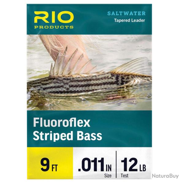 Bas de ligne RIO Fluoroflex Striped Bass Leader 9' (2,70m) 12LB