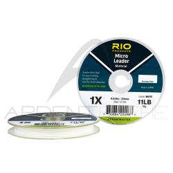Fils nylon RIO Micro Leader blanc (27m) 0.127mm - 6X