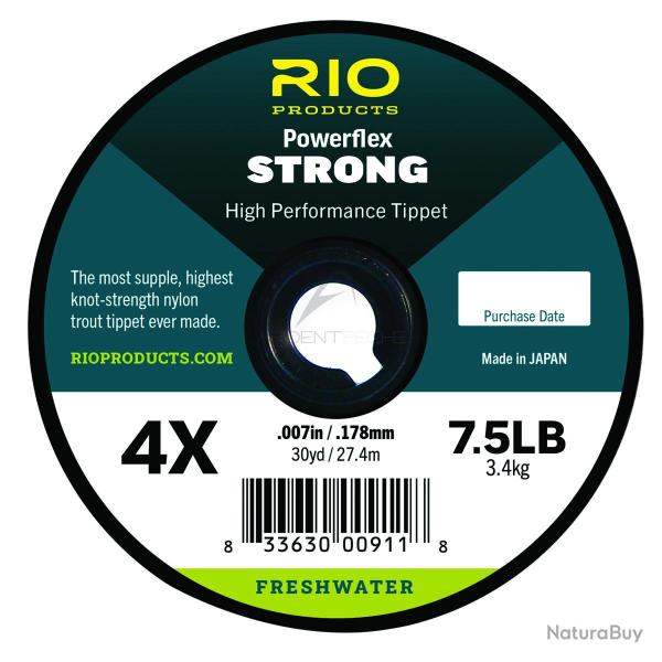 Fils nylon RIO Powerflex Strong (27m) 0.140mm - 5.5X