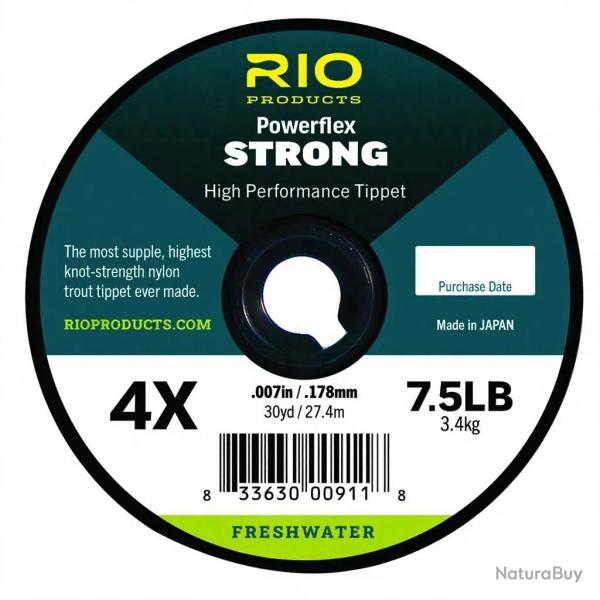 Fils nylon RIO Powerflex Strong (27m) 0.178mm - 4X