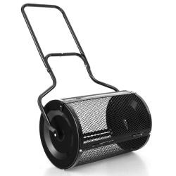 &Eacute;pandeur &agrave; compost 68 x 41 x 123 cm grande capacit&eacute; 75 L r&eacute;partition uniforme finition mate en m&eacute;ta