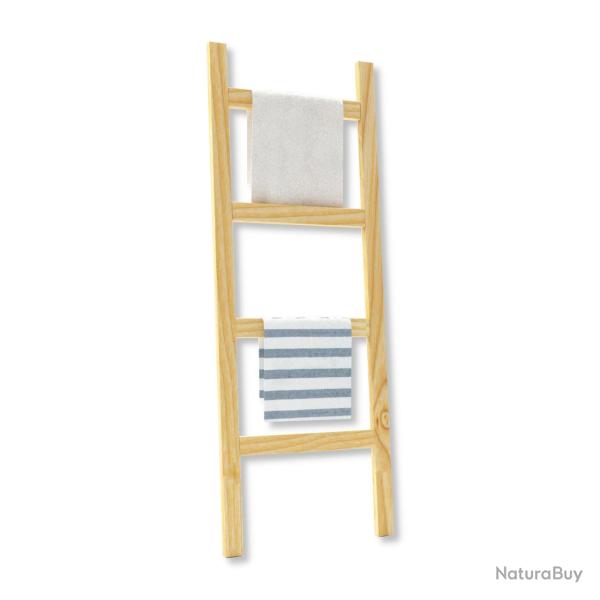 �chelle porte-serviettes bois de pin 120 x 47 x 2 cm naturel 03_0011140