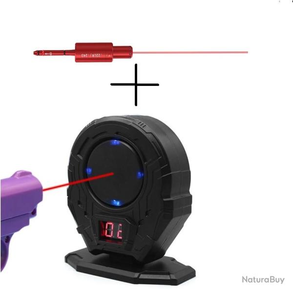 Cible electronique et Cartouche laser de r�glage, de manipulation et de tir d'entrainement pour arme