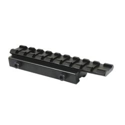 convertisseur adaptateur carabine pour passer d'un rail 11 mm &agrave; un rail 20 mm