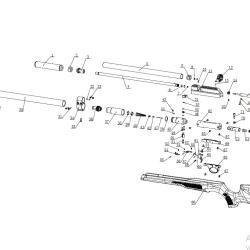 Pi&egrave;ces 41, 42, 47 et 48 pour la carabine Snowpeak M25W