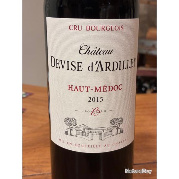 Vente Flash - 12 bouteilles Ch�teau Devise d'Ardilley 2015 Haut M�doc Cru Bourgeois