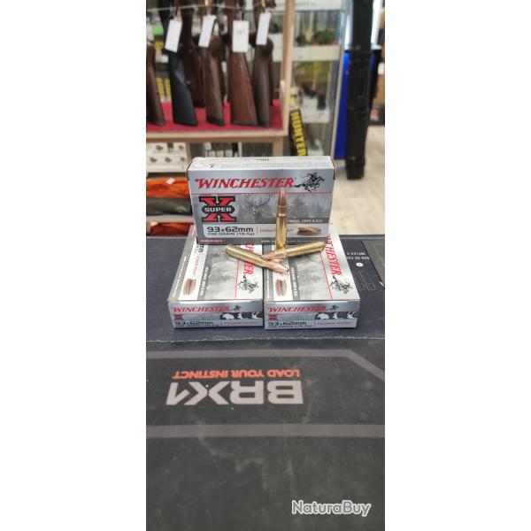 1 bte de 20 balles winchester 9.3x63 power point 286 gr