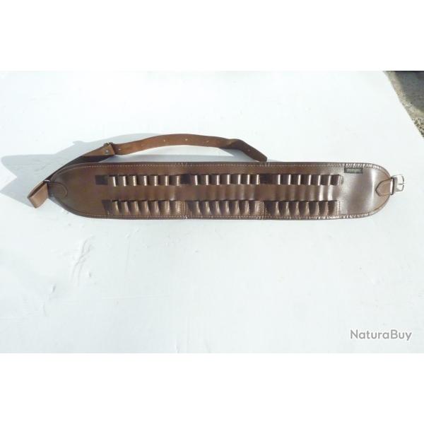 Cartouchi�re cuir pour balles carabine