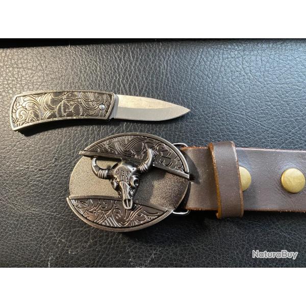 ceinture dont couteau int�gr� dans la boucle