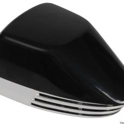 Avertisseur &agrave; membrane ABS noir + chrom&eacute; 12 V