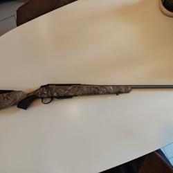 Tikka t3x 270 wsm droitier lite inox avec cover realtree xtrem