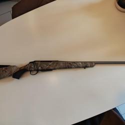 Tikka t3x 270 wsm droitier lite inox avec cover realtree xtrem